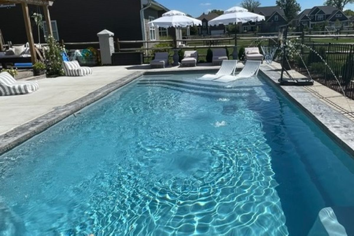 Fiberglass pool by Hawaiian Pools